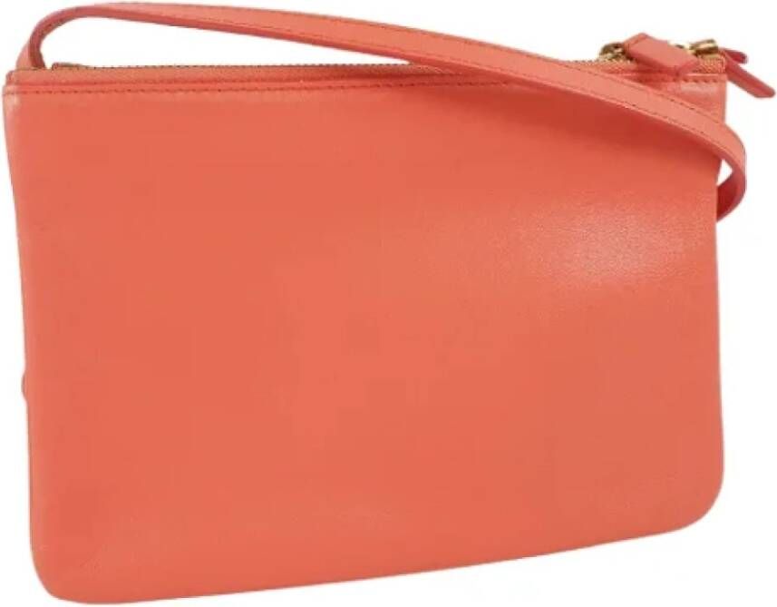 Celine Vintage Pre-owned Leather celine-bags Oranje Dames