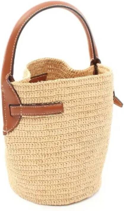 Celine Vintage Tweedehands Beige Leren Celine tas Beige Dames