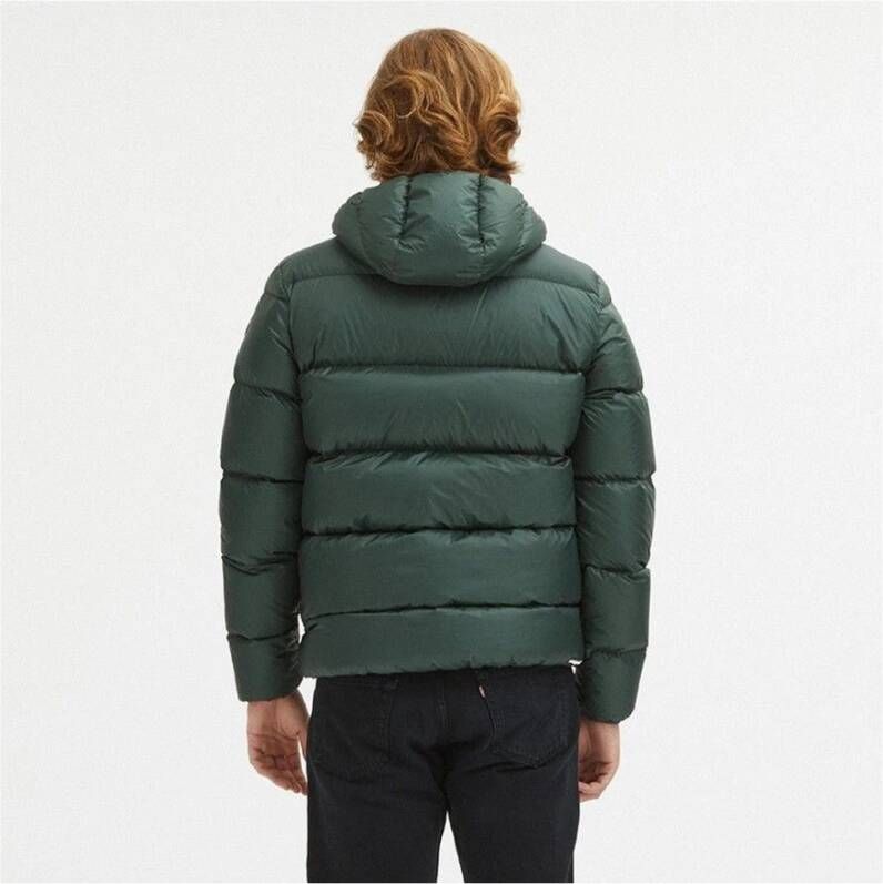 Centogrammi Groene Hooded Jas voor Heren Green Heren
