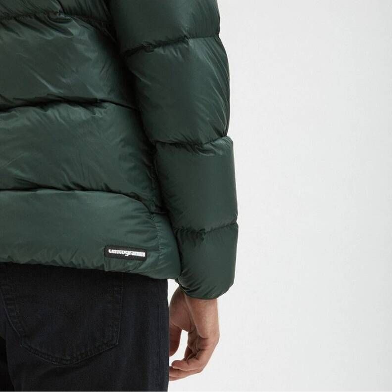 Centogrammi Groene Hooded Jas voor Heren Green Heren