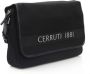 Cerruti 1881 Zwarte Nylon Messenger Tas met Logo Black Heren - Thumbnail 2