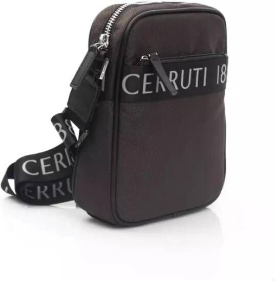Cerruti 1881 Bruine Nylon Messenger Tas met Ritssluiting Bruin Heren
