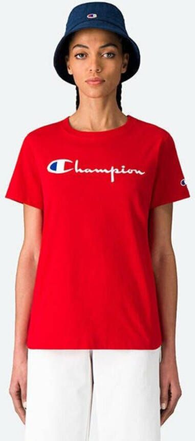 Champion Crewneck T -Shirt 110992 Rs017 Rood Dames