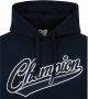 Champion Hoodie College Logo Donkerblauw Blauw Heren - Thumbnail 2