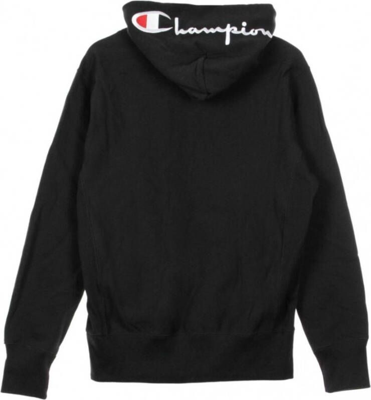 Champion Omgekeerde weefslogo hoodie Zwart Heren