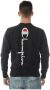 Champion Logo Crew Sweatshirt Grijs Heren - Thumbnail 4