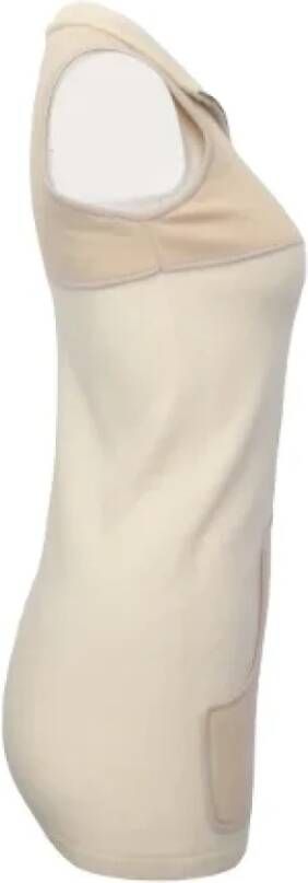Chanel Vintage Beige Wol Chanel Top Beige Dames
