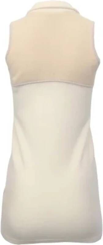 Chanel Vintage Beige Wol Chanel Top Beige Dames
