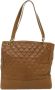Chanel Vintage Tweedehands Bruine Canvas Chanel Schoudertas Bruin Dames - Thumbnail 2