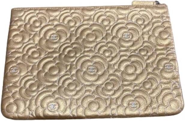 Chanel Vintage Pre-owned Canvas chanel-bags Geel Dames