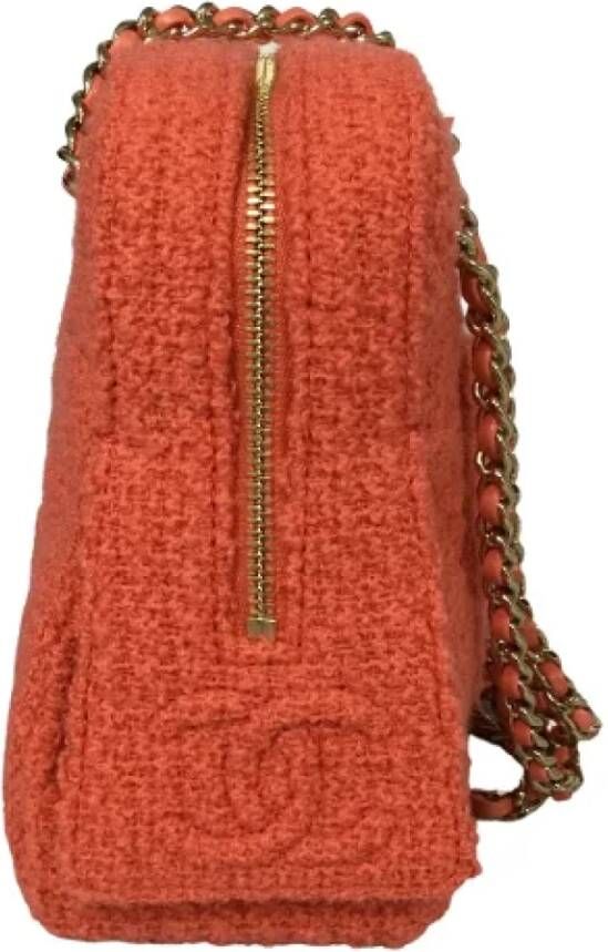 Chanel Vintage Pre-owned Canvas chanel-bags Oranje Dames