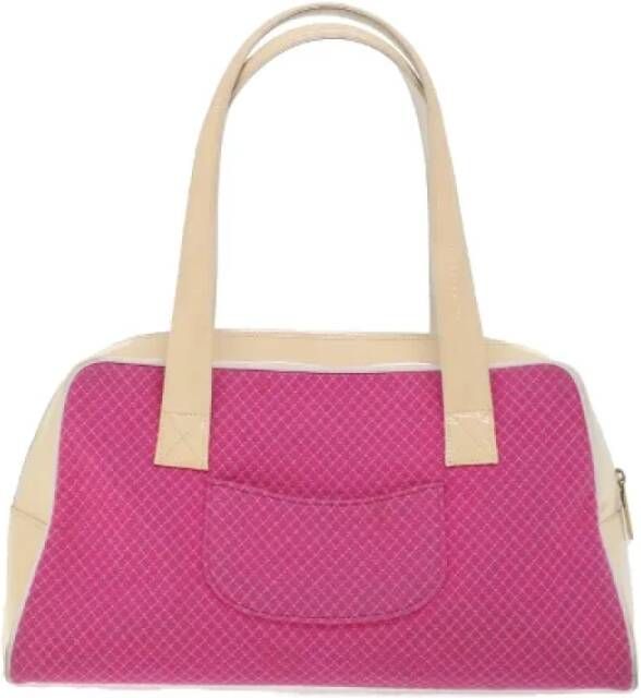 Chanel Vintage Pre-owned Canvas chanel-bags Pink Dames