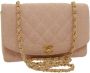 Chanel Vintage Pre-owned Canvas chanel-bags Roze Dames - Thumbnail 2