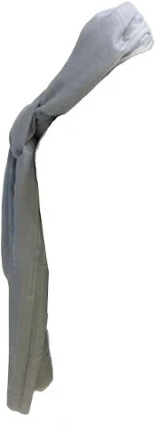Chanel Vintage Pre-owned Cashmere scarves Blauw Dames