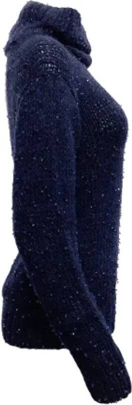 Chanel Vintage Pre-owned Cashmere tops Blauw Dames
