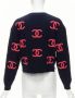Chanel Vintage Pre-owned Cashmere tops Blue Dames - Thumbnail 4