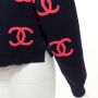 Chanel Vintage Pre-owned Cashmere tops Blue Dames - Thumbnail 7