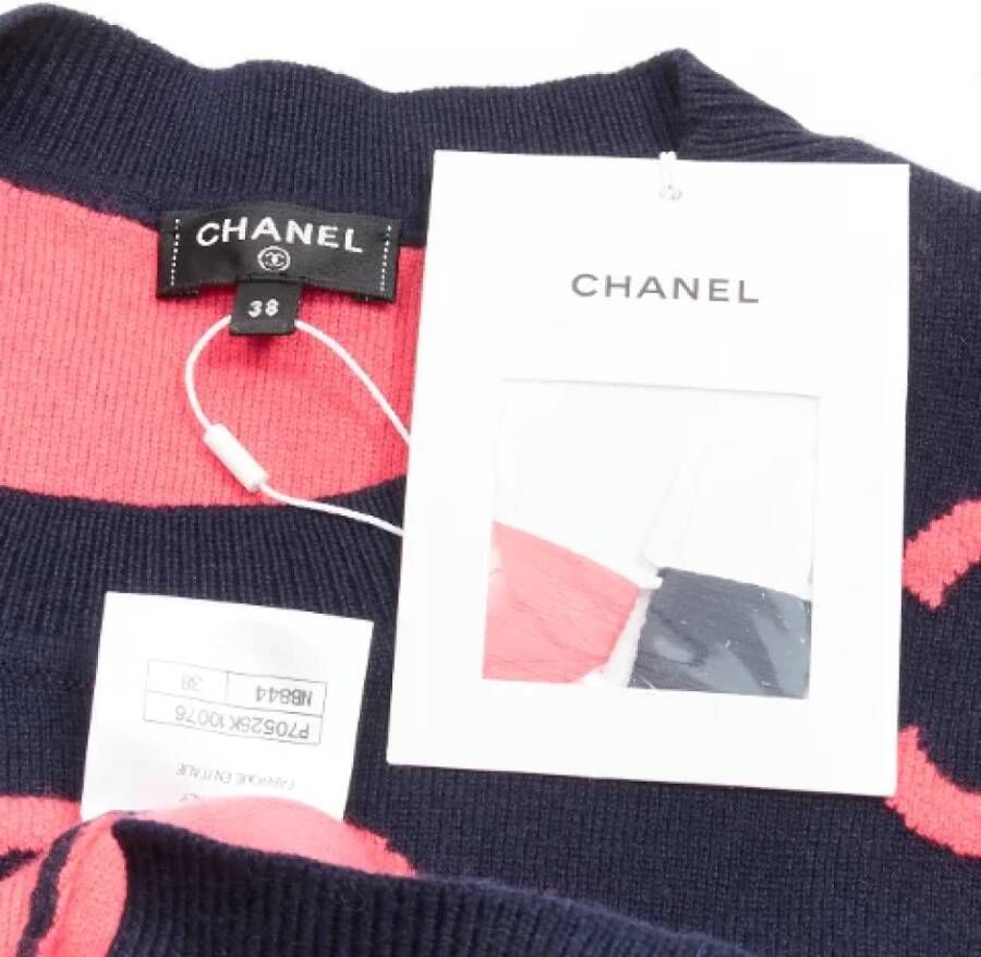 Chanel Vintage Pre-owned Cashmere tops Blue Dames