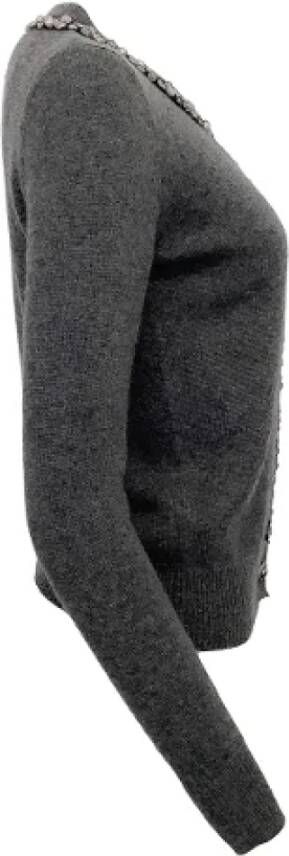 Chanel Vintage Pre-owned Cashmere tops Grijs Dames