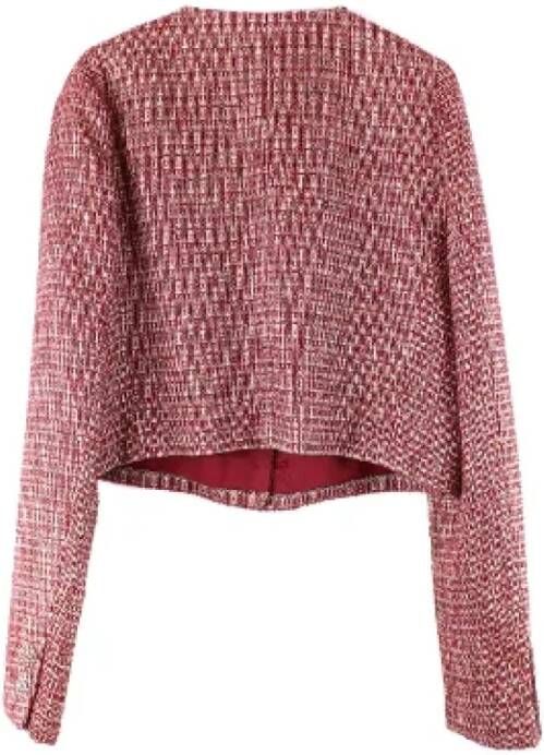 Chanel Vintage Pre-owned Cotton outerwear Red Dames