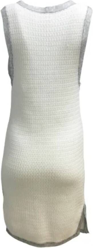 Chanel Vintage Pre-owned Cotton tops White Dames
