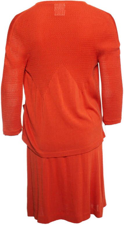 Chanel Vintage Tweedehands Dres Rood Dames