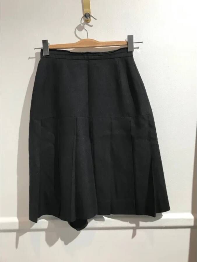Chanel Vintage Pre-owned Fabric bottoms Zwart Dames