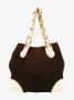 Chanel Vintage Bruine CC Canvas Leren Schoudertas Bruin Dames - Thumbnail 2