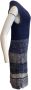 Chanel Vintage Pre-owned Fabric dresses Blauw Dames - Thumbnail 2