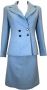 Chanel Vintage Pre-owned Fabric dresses Blauw Dames - Thumbnail 2