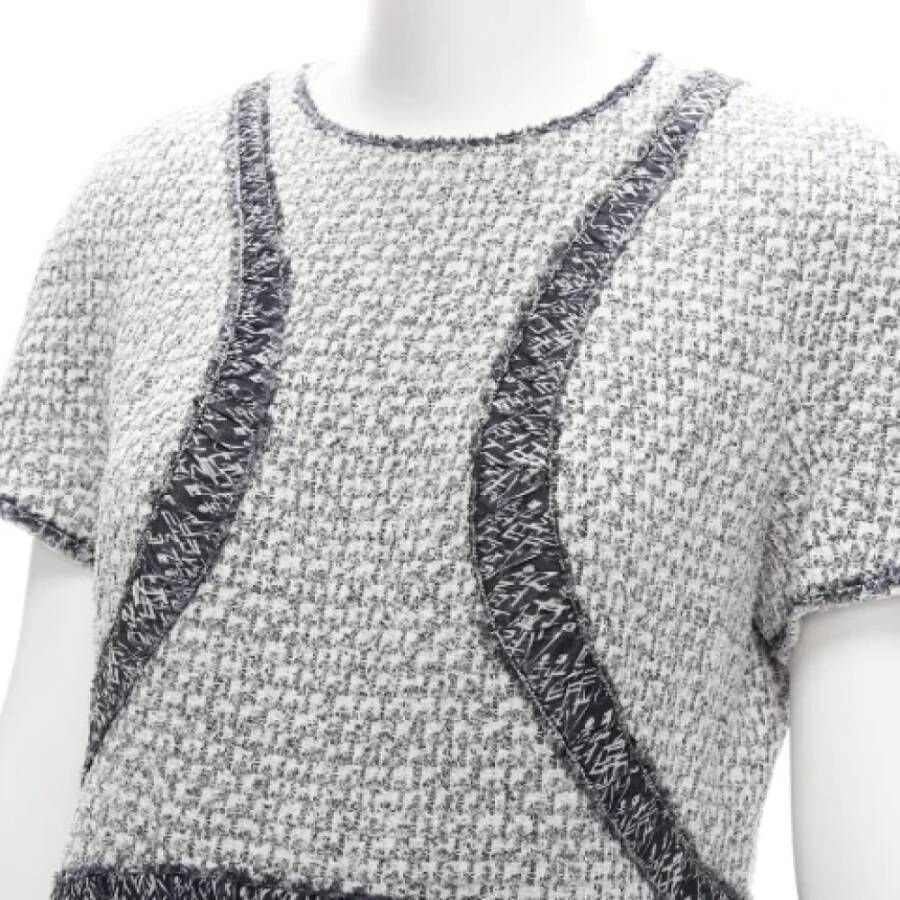 Chanel Vintage Pre-owned Fabric dresses Gray Dames