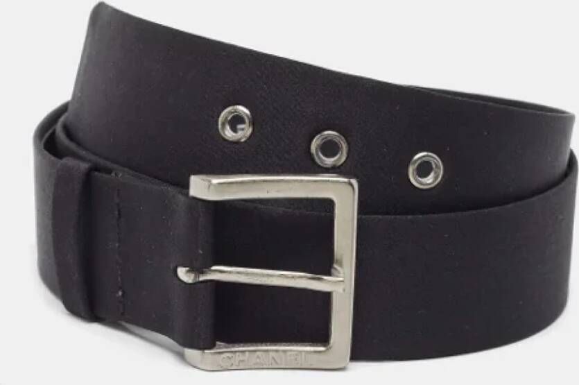 Chanel Vintage Pre-owned Leather belts Black Dames