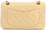 Chanel Vintage Beige Leren Chanel Flap Tas Beige Dames - Thumbnail 2