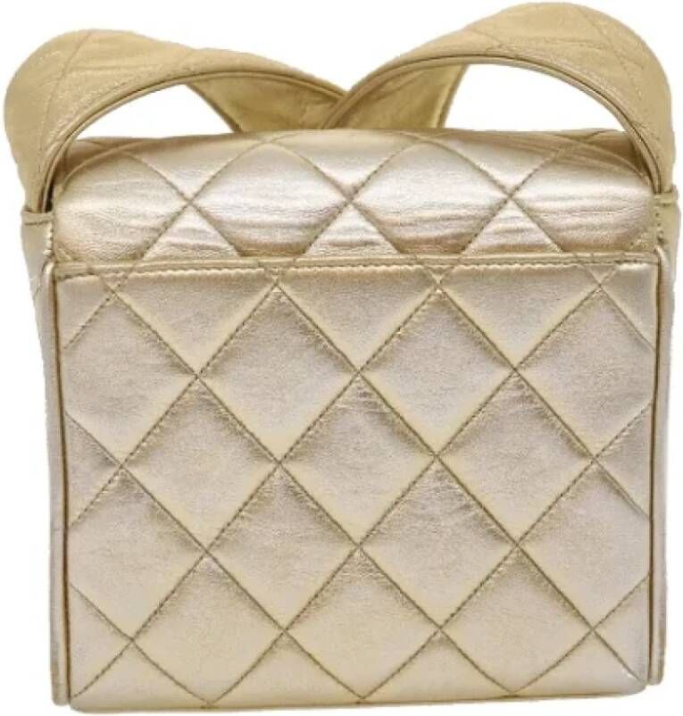 Chanel Vintage Tweedehands schoudertas Geel Dames