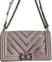 Chanel Vintage Roze Leren Schoudertas Roze Dames - Thumbnail 2
