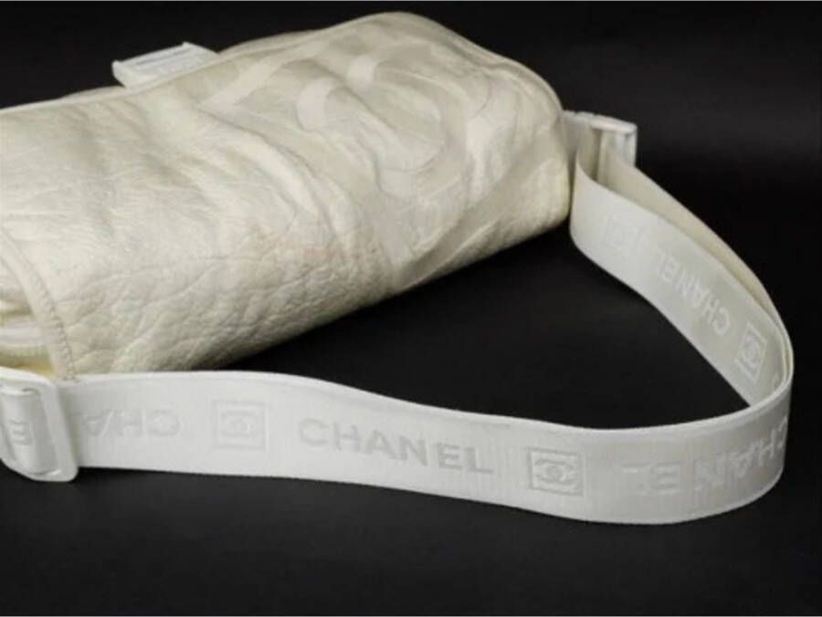 Chanel Vintage Tweedehands schoudertas Wit Dames