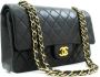 Chanel Vintage Pre-owned Leather chanel-bags Zwart Dames - Thumbnail 2