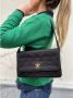 Chanel Vintage Zwarte leren vintage schoudertas met gouden hardware Zwart Dames - Thumbnail 2
