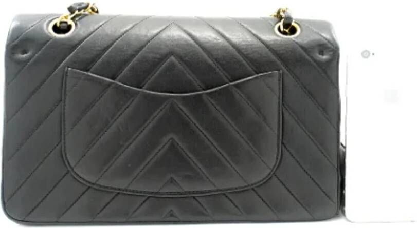 Chanel Vintage Pre-owned Leather chanel-bags Zwart Dames