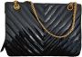 Chanel Vintage Pre-owned Leather chanel-bags Zwart Dames - Thumbnail 2