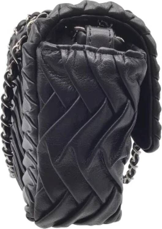 Chanel Vintage Pre-owned Leather chanel-bags Zwart Dames