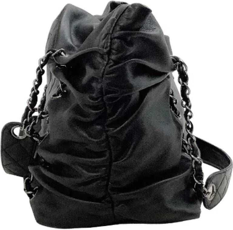 Chanel Vintage Pre-owned Leather chanel-bags Zwart Dames