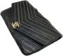 Chanel Vintage Pre-owned Leather chanel-bags Zwart Dames - Thumbnail 2