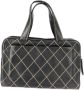 Chanel Vintage Pre-owned Leather chanel-bags Zwart Dames - Thumbnail 2