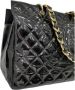 Chanel Vintage Chanel GST XXl Leren Handtas Zwart Dames - Thumbnail 2