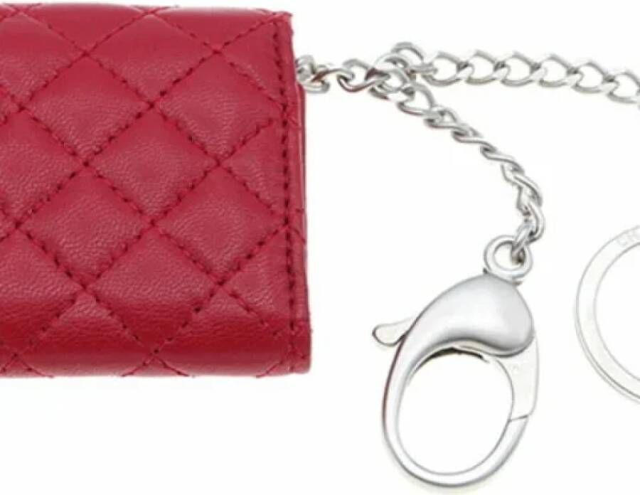 Chanel Vintage Pre-owned Leather key-holders Rood Dames