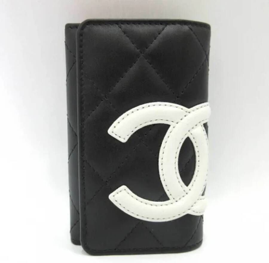 Chanel Vintage Pre-owned Leather key-holders Zwart Dames