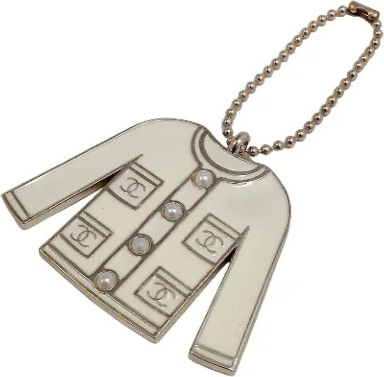 Chanel Vintage Pre-owned Metal chanel-jewelry Beige Dames
