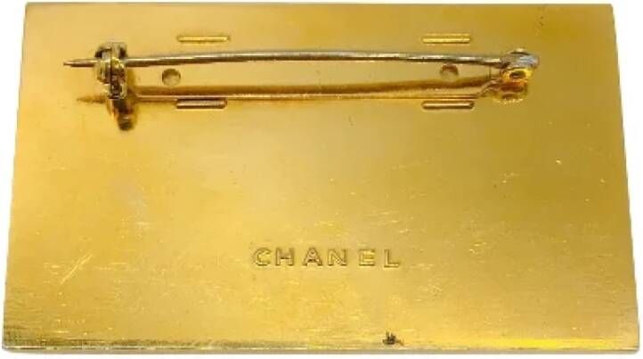 Chanel Vintage Pre-owned Metal chanel-jewelry Geel Dames