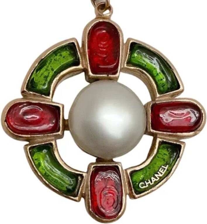 Chanel Vintage Pre-owned Metal chanel-jewelry Geel Dames